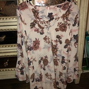 Flowery Free People Blouse